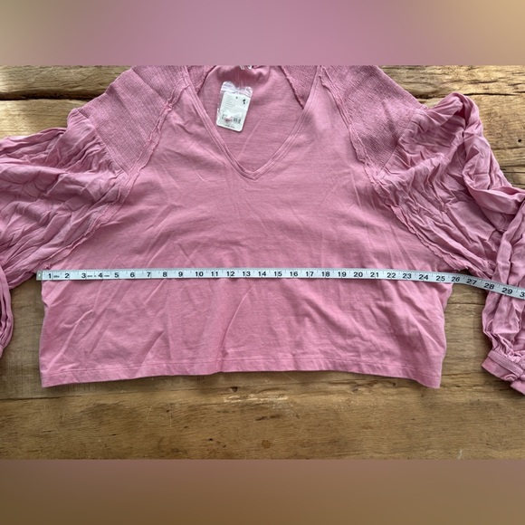 NWT Free People Kathy Tee ~ Rose Blush ~ Medium ~ NEW! - Picture 10 of 13